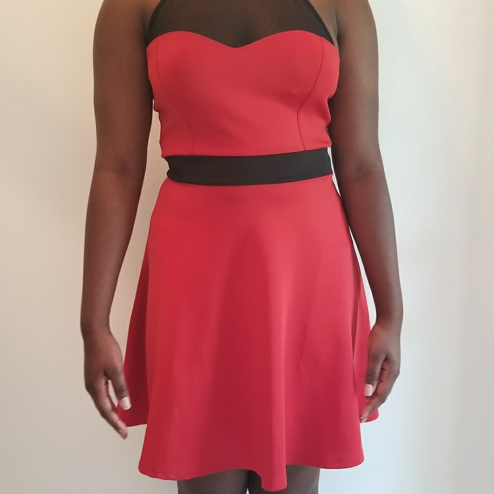 🍒🍒Red/Burnt Orange Semi formal Dress