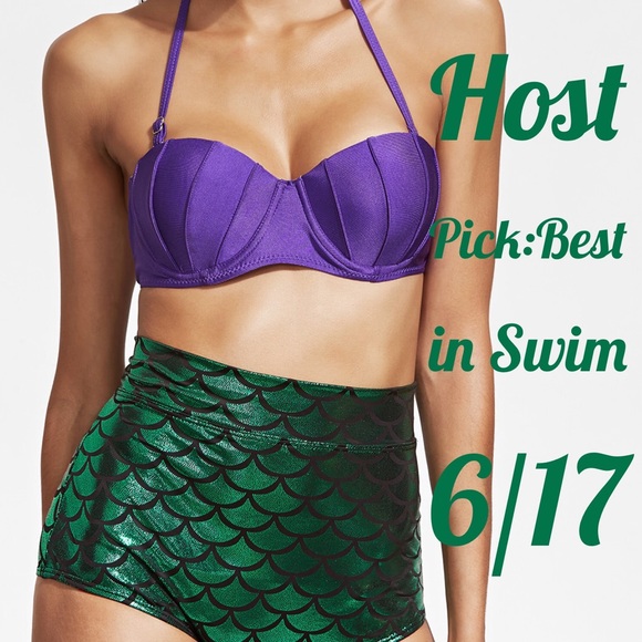 🐚🆕Mermaid Swim high waist two piece - Picture 3 of 7