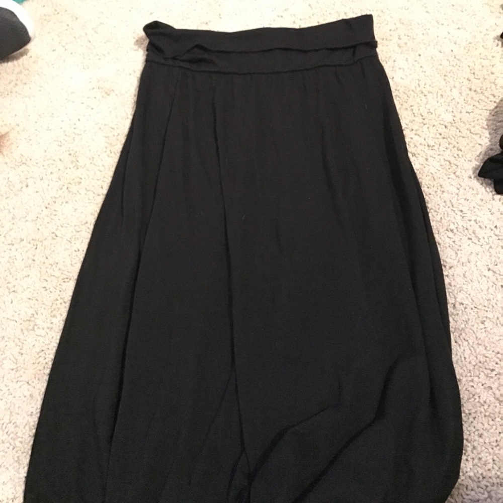 Black maxi skirt