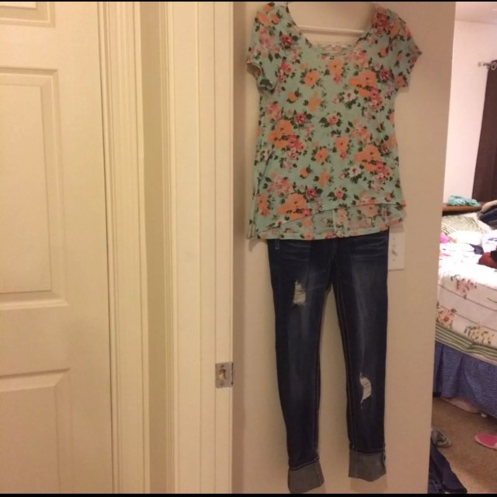 Shirt and jeans