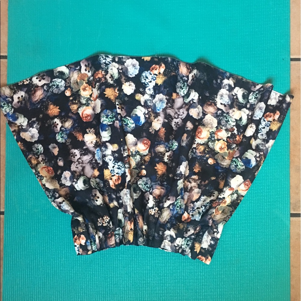 Flower skater skirt