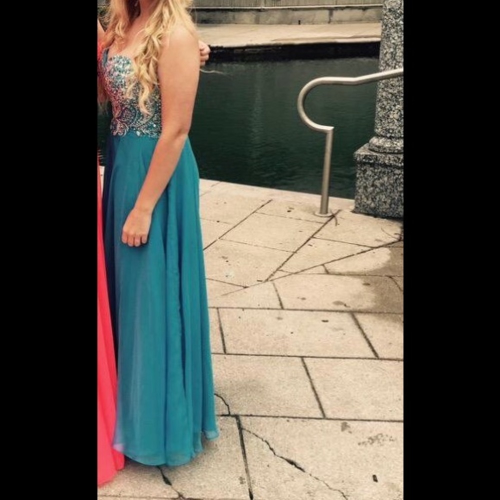 Beautiful Beaded Prom Dress - Picture 2 of 6