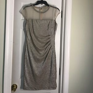 Metallic embellished Evening dress 👗