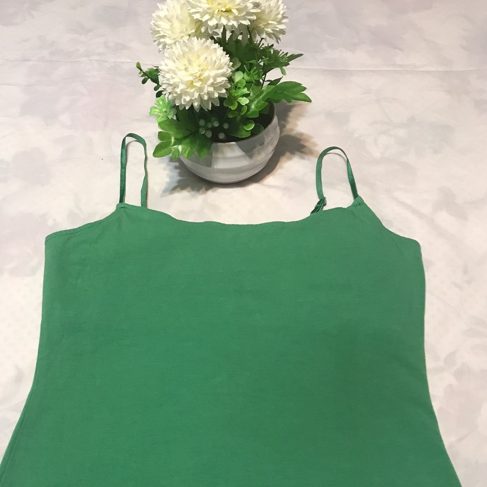 Gap Ladies Kelly Green Adjustable Strap Tank Sz S