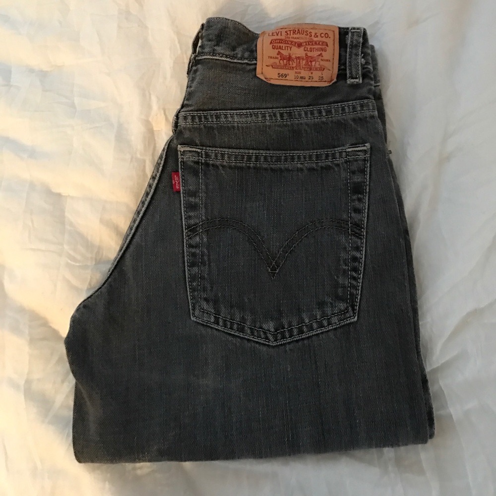vintage gray washed levis