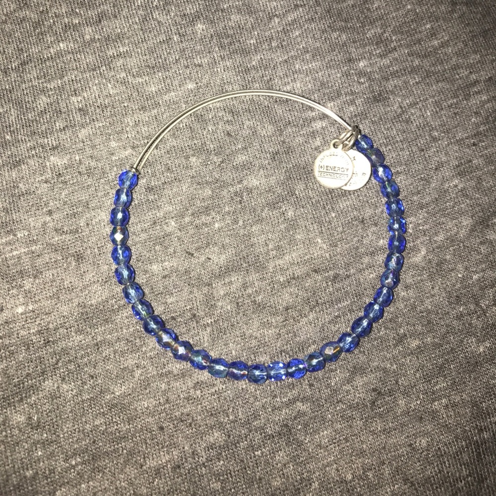 Blue Beaded Alex and Ani Bracelet