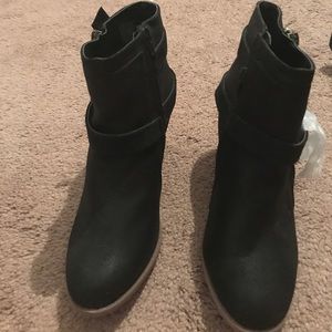 Brand new black booties