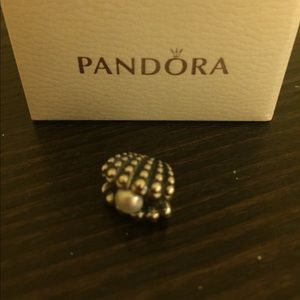 Pandora Pearl Oyster Charm Retired