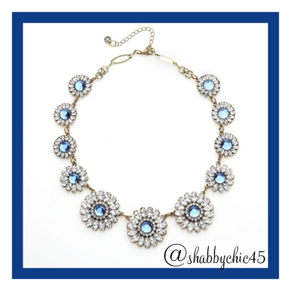 Crystal Daisy Statement Necklace