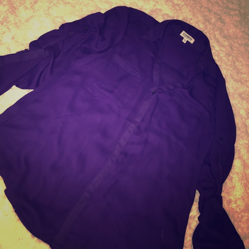 Express Purple Portfolio Shirt - sz Small