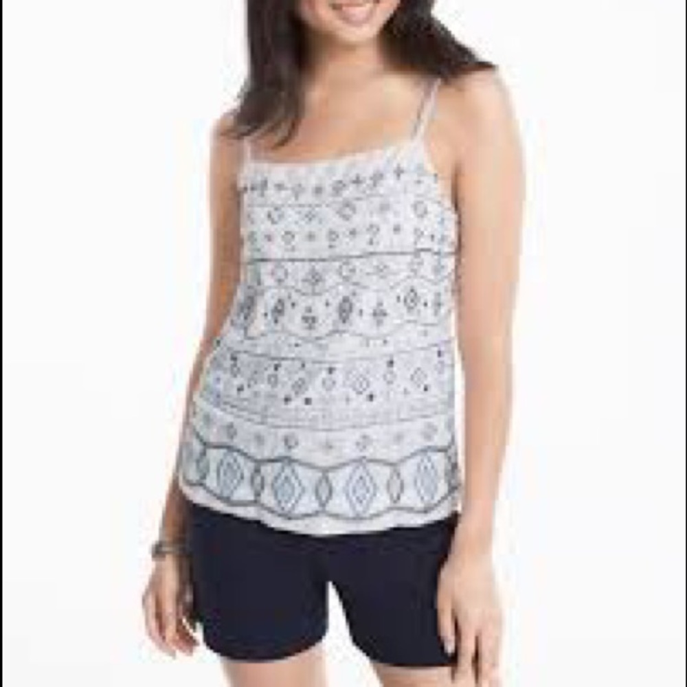 White house Black Market Beaded Top