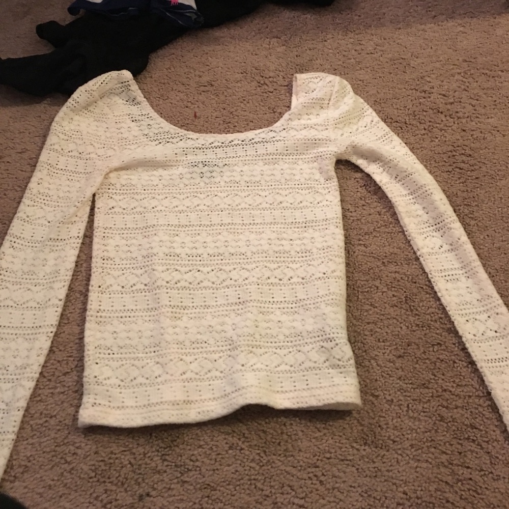 Lace long sleeve top
