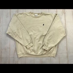 Vintage Walt Disney Off White Mickey Logo Crewneck