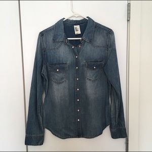 H&M denim button down - Size 10