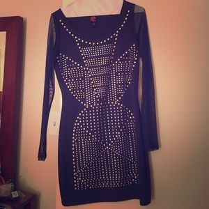 🛍🎀 Cute Bebe Navy Blue Fitted Summer Dress🛍🎀