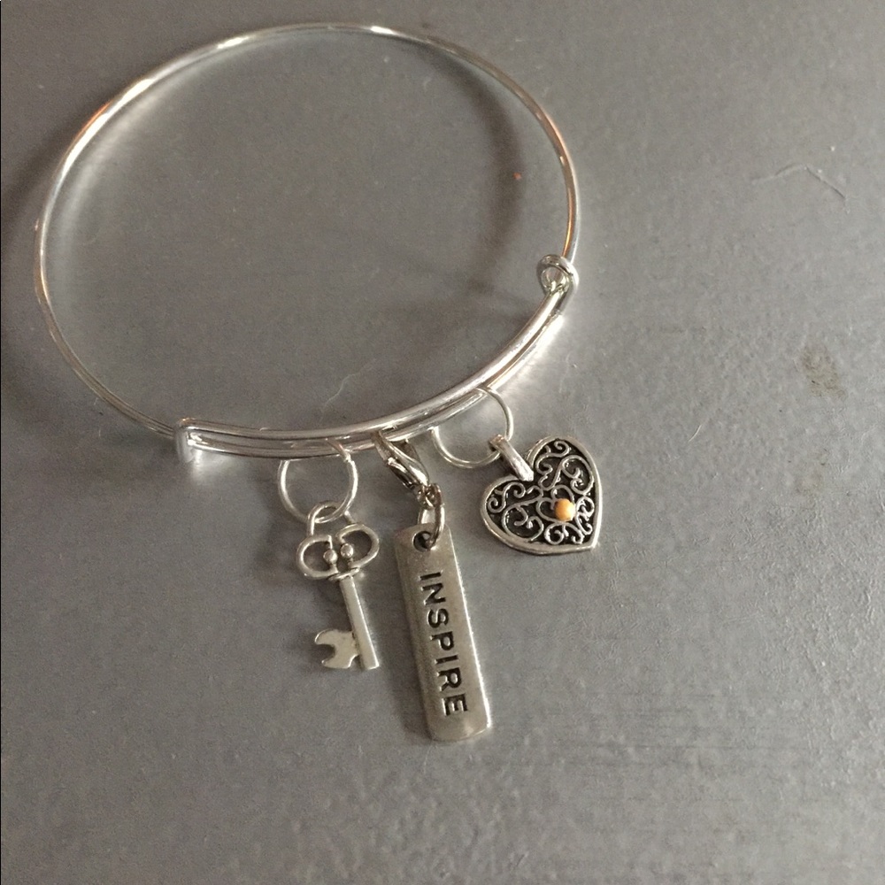3 Charm bangle bracelet
