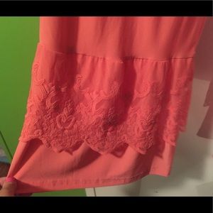 Palazzo pants with lace bottom