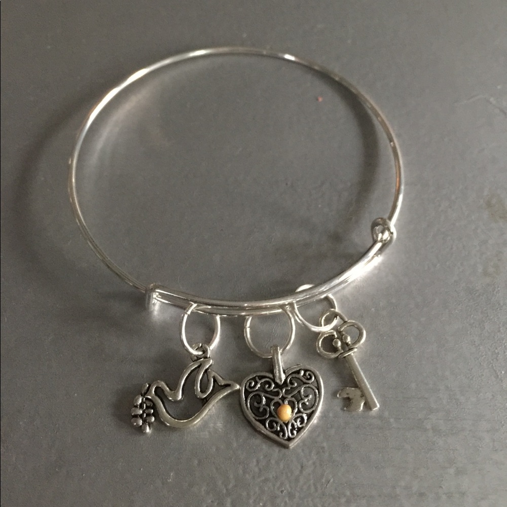 Faith inspired bracelet 3 charms