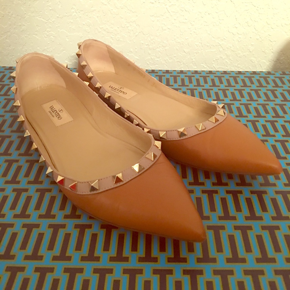 Valentino 'Rockstud' Ballerina Flat