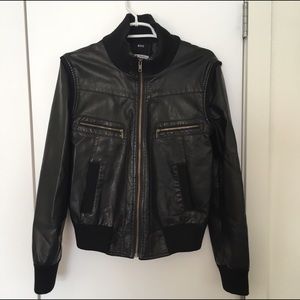 Urban Outfitters BDG faux leather bomber jacket