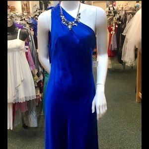 Royal blue gown