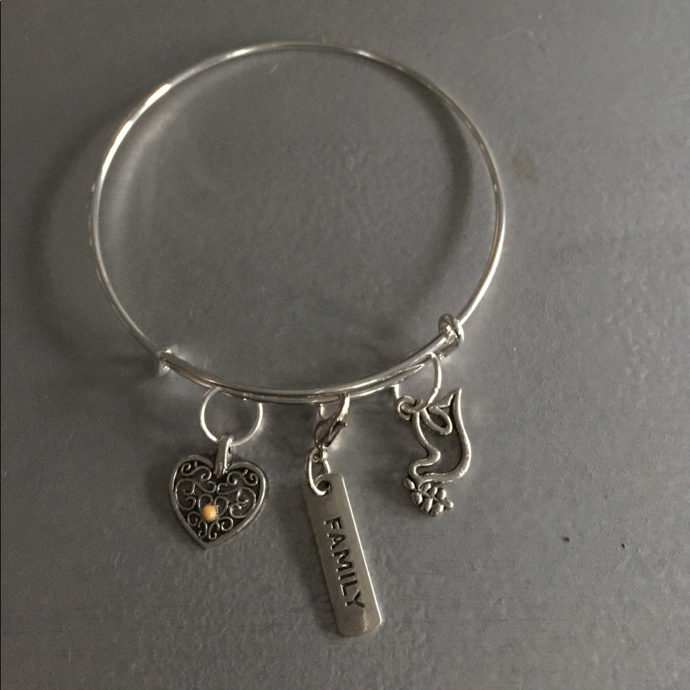 Faith inspired 3 charm bracelet
