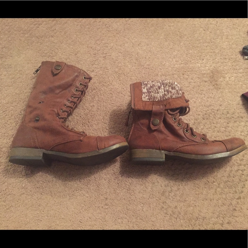 Mossimo Target brown boots mid-calf 6.5