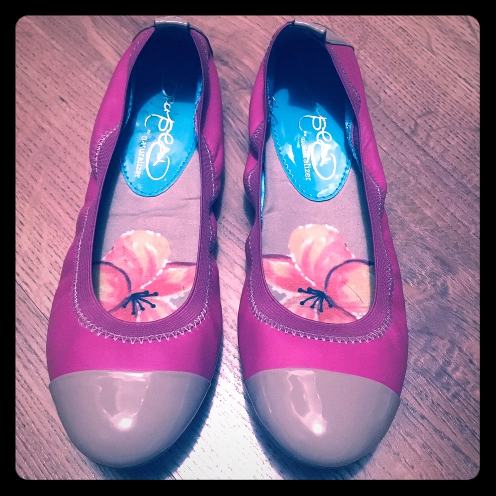 Beomstad For Naturalizer - hot pink and beige