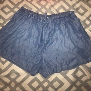 comfy denim colored shorts