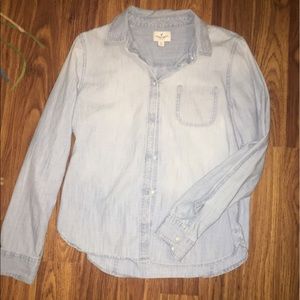 American Eagle jean shirt