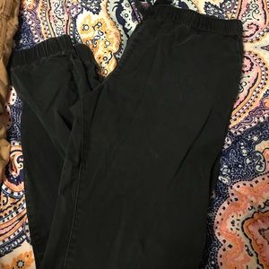 Men's skinny black joggers