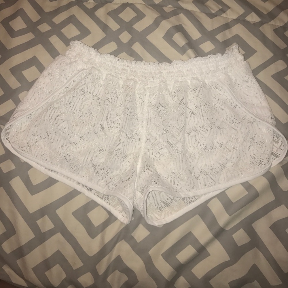 lacy swimsuit cover shorts