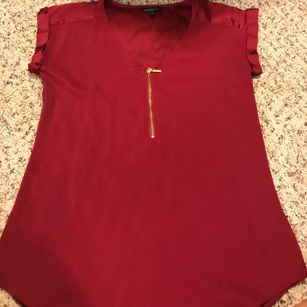 Express short sleeved blouse