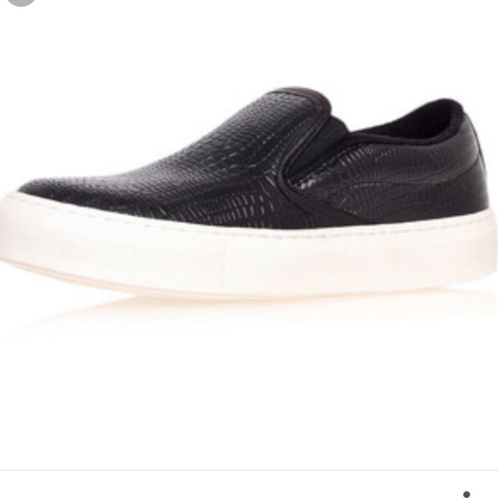 Topshop black sneakers/vans size 6
