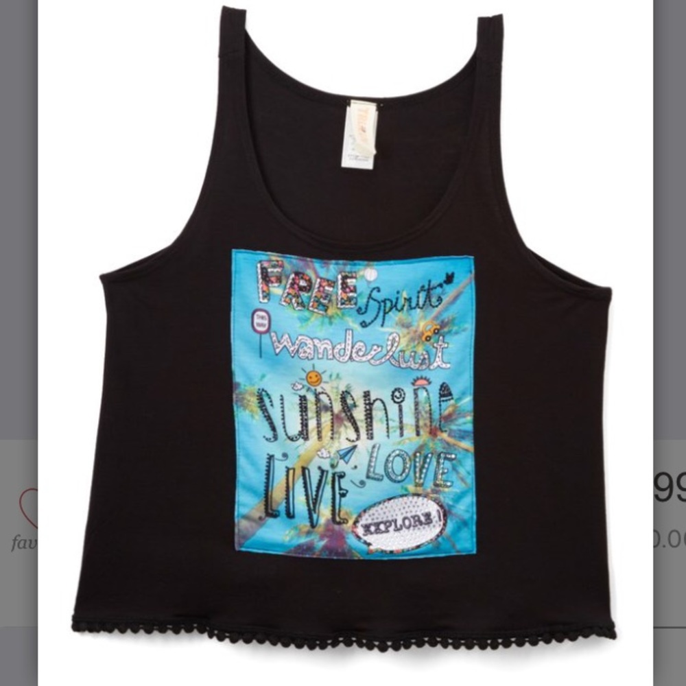 Nwot tru luv wanderlust tank