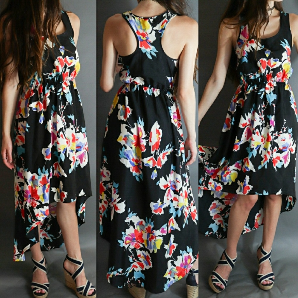 Floral high/low Dress