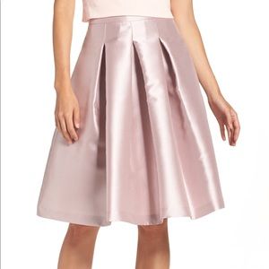 Eliza J Release Pleat Midi Skirt - Black