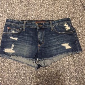 Joe's Jeans. Dark Denim. Distressed. Worn Twice.