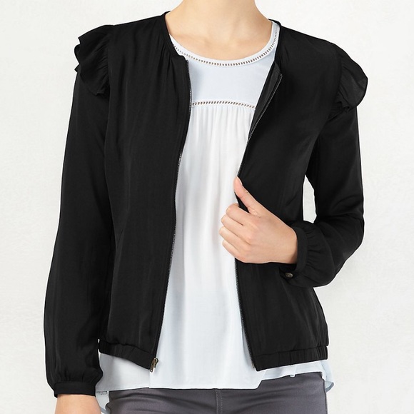 Navy blue lauren Conrad zip up - Picture 1 of 2