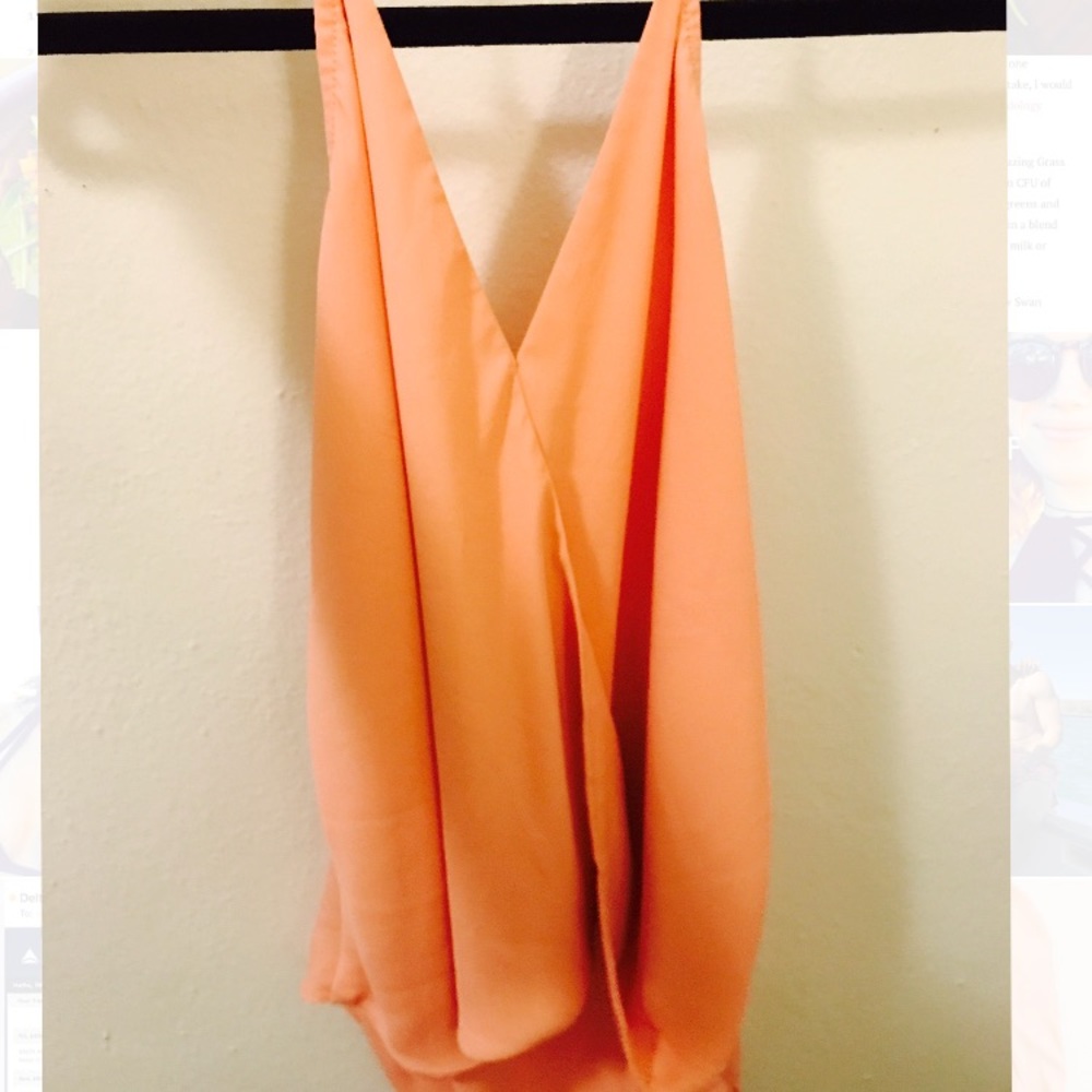 Peach halter top size medium!