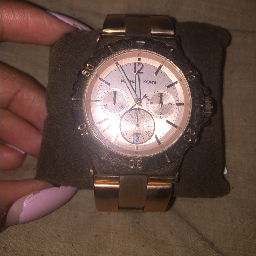 Never worn Rose Gold Michael Kors Watch
