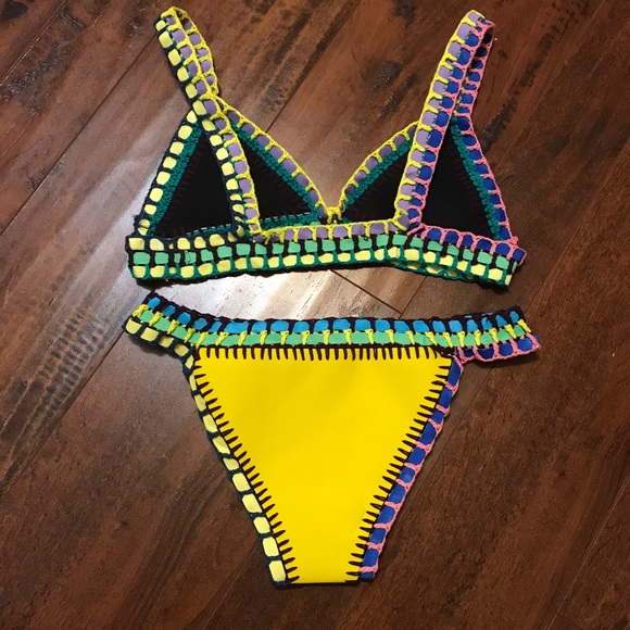 Colorful Crochet Bikini Set - Picture 3 of 6