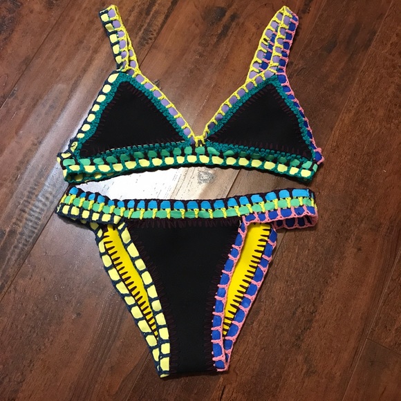 Colorful Crochet Bikini Set - Picture 4 of 6