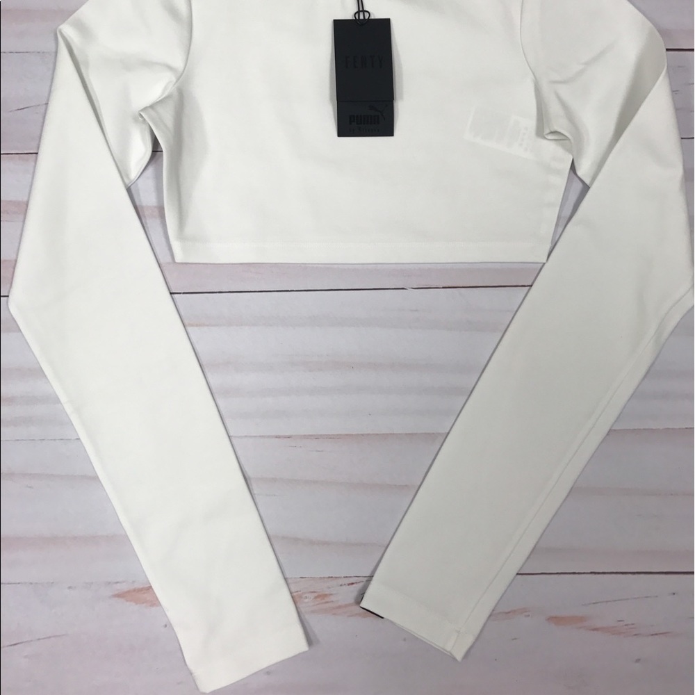 Puma X Fenty Rihanna Cropped Workout Top Size M - Picture 5 of 7