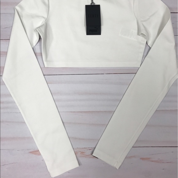 Puma X Fenty Rihanna Cropped Workout Top Size M - Picture 5 of 7