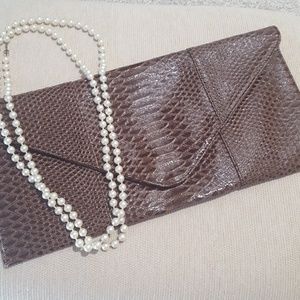 Vegan Leather Clutch (certified) - NWOT