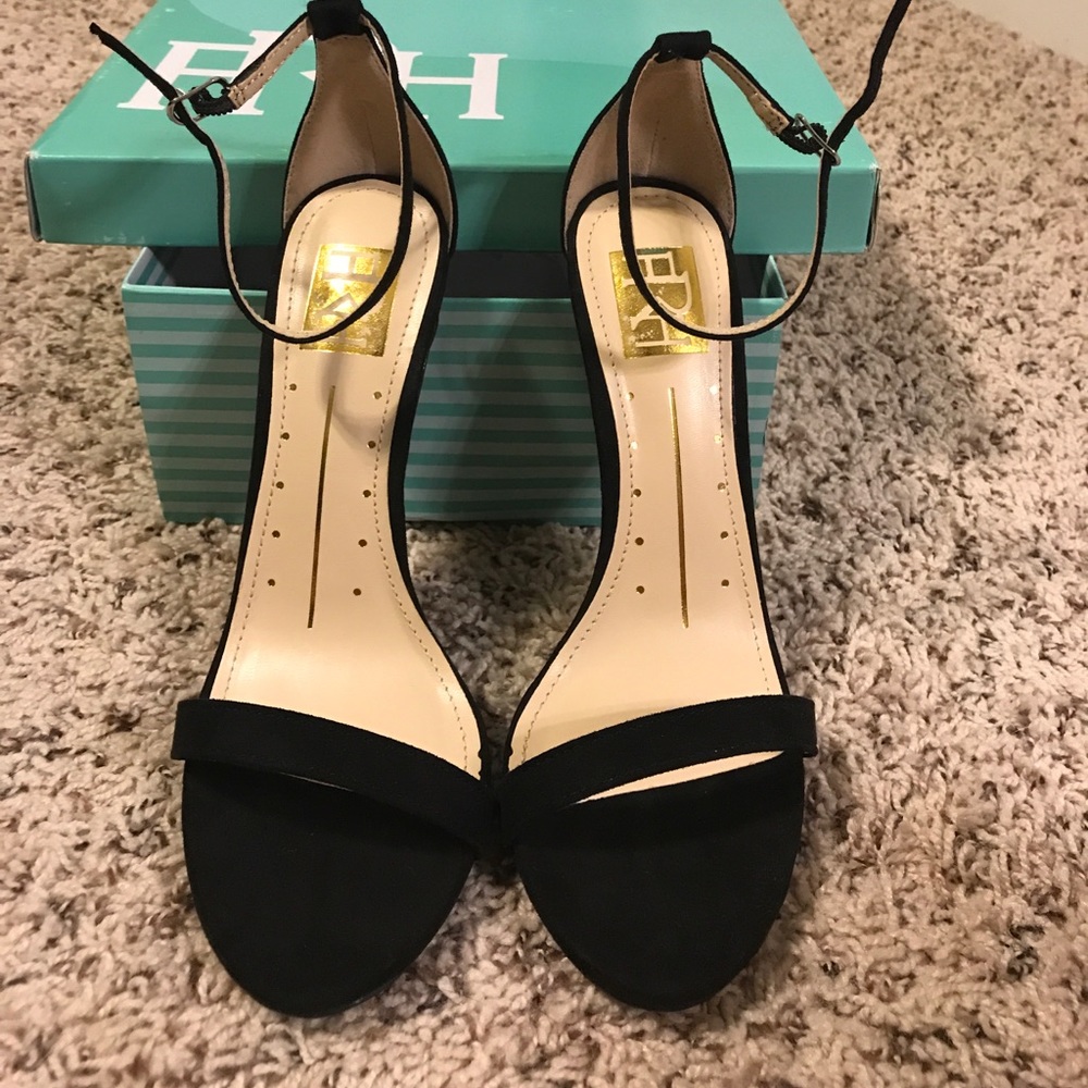 Strappy black sandals
