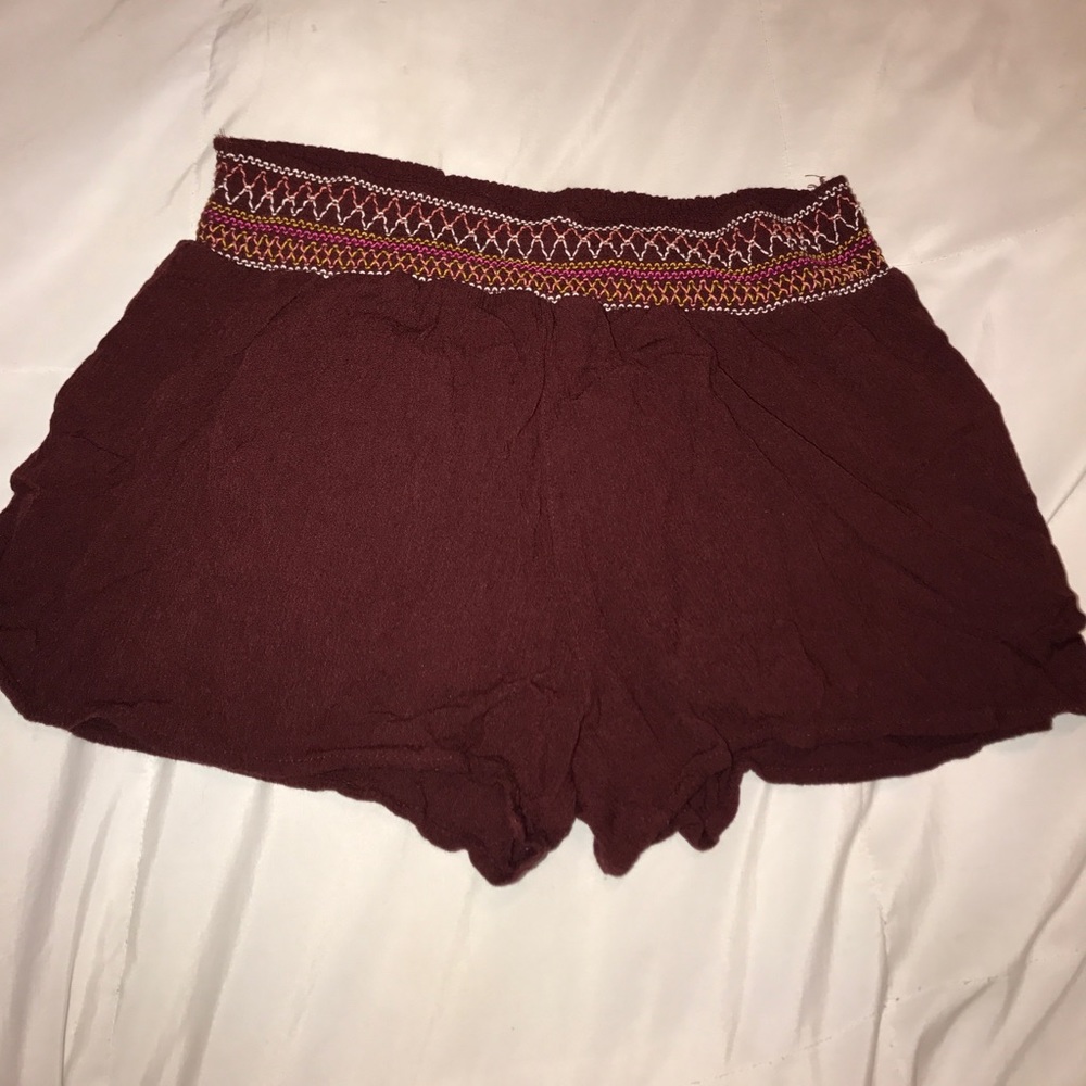 Burgundy Shorts