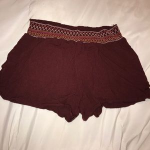 Burgundy Shorts