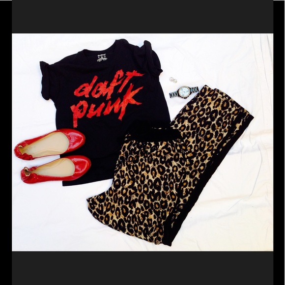 Daft Punk Black with Red Logo Tee - Picture 2 of 5